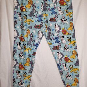 Disney Parks Dog print stretch leggings 1x
